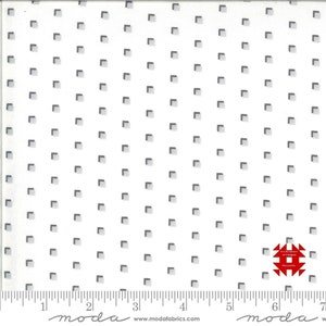 Moda Homestead by April Rosenthal - Grey Geometric Print on Cloud (Item # 24096 20) - yardage