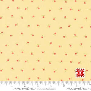 Moda Sunwashed autorstwa Corey&#39;a Yodera z Coriander Quilts - nadruk Bittie Buds na Sunshine (nr artykułu 29164 16) - metraż
