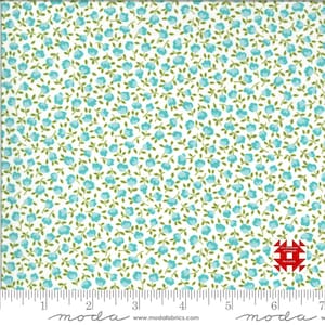 Moda Pocketful of Posies by Chloe&#39;s Closet - Small Robin&#39;s Egg Blue Floral on Porcelain Item # 33547 21