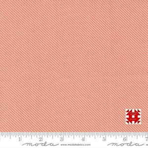 Moda Peachy Keen by Corey Yoder of Coriander Quilts - Bias Stripe Print on Coral (Item # 29177 29) - yardage