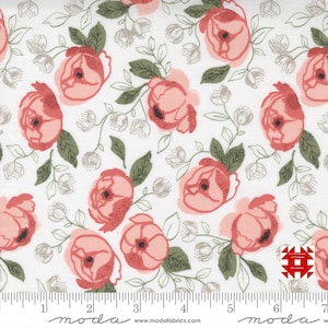 Moda County Rose by Lella Boutique - Country Bouquet Print on Cloud (Item # 5170 11) - yardage