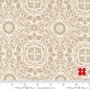 Moda Christmas Stitched by Fig Tree & Co - Damask Print in Linen (Item # 20446 11) - yardage