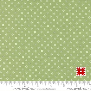 Moda Peachy Keen by Corey Yoder of Coriander Quilts - Seed Blender Print on Fern (Item # 29173 13) - yardage