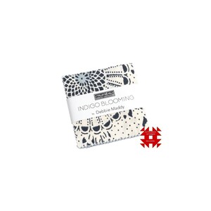 Moda Indigo Blooming Mini Charm Pack by Debbie Maddy
