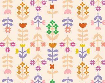 Ruby Star Society Favorite Flowers Collaborative Collection - Meadow Print in Natural (Item # RS5147 11) - yardage