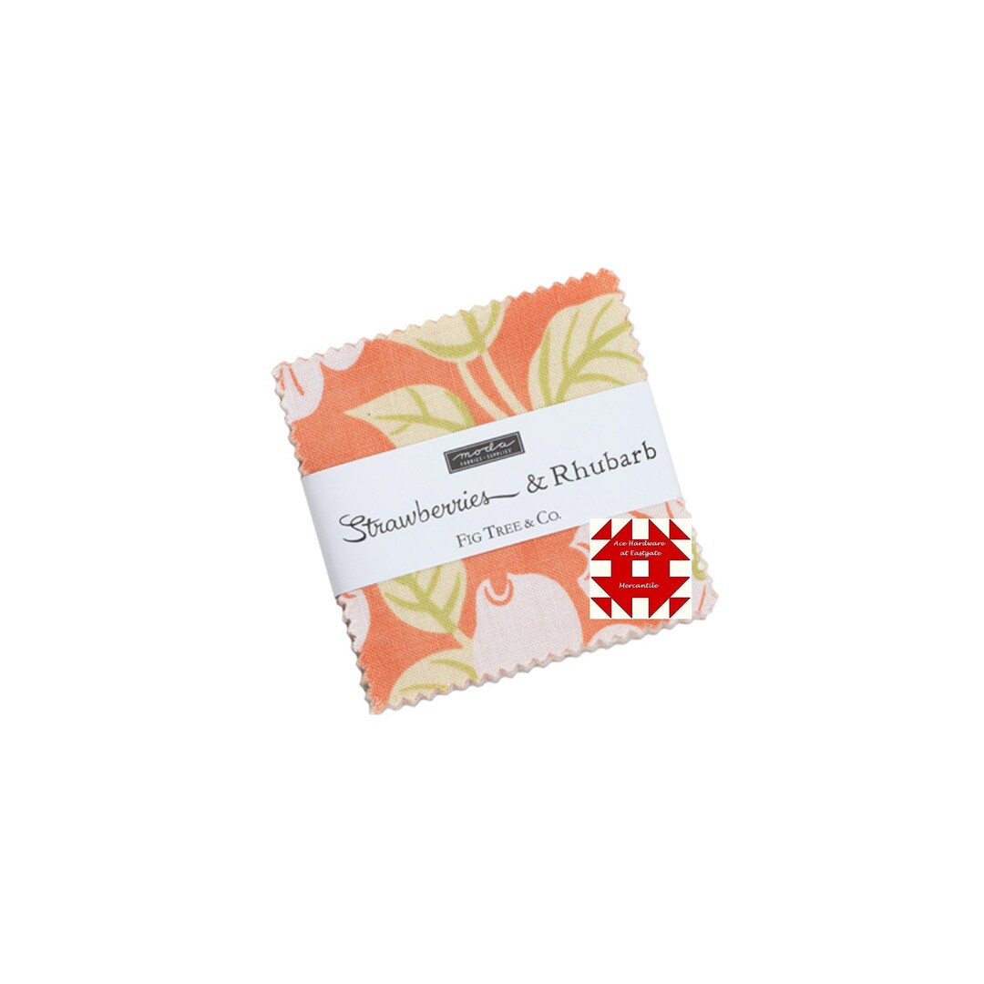 Moda Strawberries and Rhubarb Mini Charm Pack by Joanna Figueroa for ...