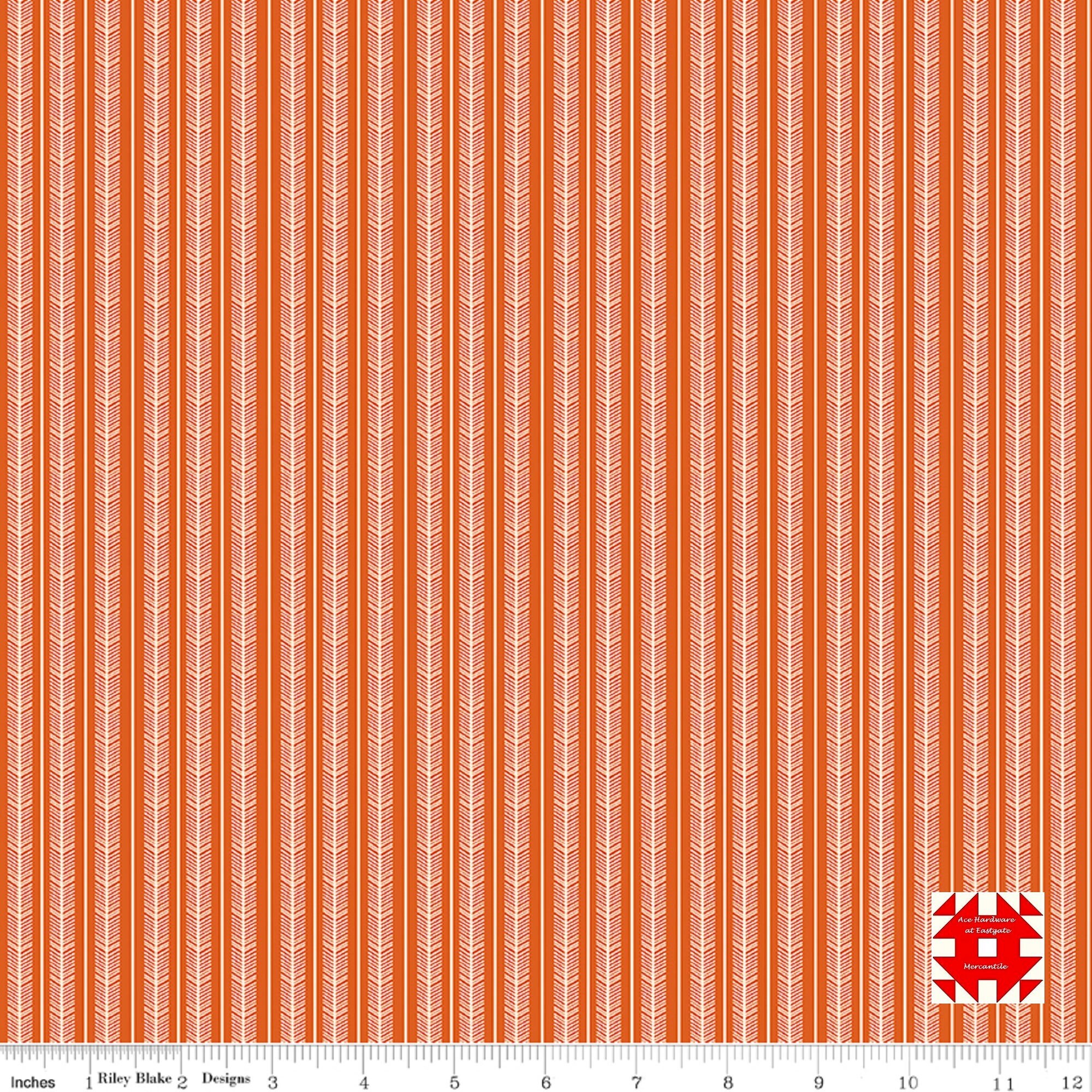 Riley Blake Designs Adel in Autumn by Sandy Gervais - Autumn Stripe ...