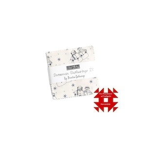 Moda Snowman Gatherings IV Mini Charm Pack by Primitive Gatherings