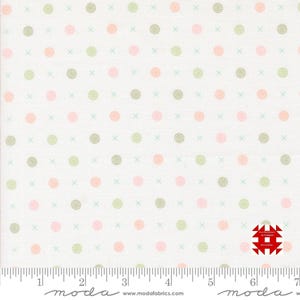 Moda Abloom autorstwa Corey&#39;a Yodera z Coriander Quilts - nadruk X O Dot na chmurze (nr artykułu 29215 11) - metraż