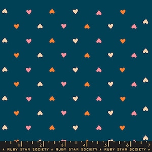 Ruby Star Society Juicy by Melody Miller - Hearts Print on Galaxy (Item # RS0091 15) - yardage