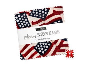Moda America 250 Years Mini Charm Pack by Deb Strain