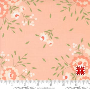 Moda Abloom autorstwa Corey&#39;a Yodera z Coriander Quilts - wiosenny kwiatowy nadruk z różami na gumie balonowej (nr artykułu 29210 13) - metraż
