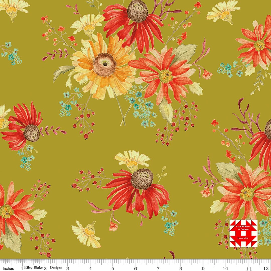 Riley Blake Designs Adel in Autumn by Sandy Gervais - Large Autumn ...