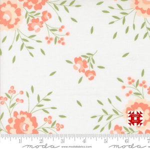 Moda Abloom autorstwa Corey&#39;a Yodera z Coriander Quilts - wiosenny kwiatowy nadruk z różami na chmurze (nr artykułu 29210 11) - metraż