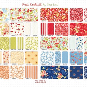 Moda Fruit Cocktail Charm Pack by Joanna Figueroa for Fig Tree & Co - Etsy