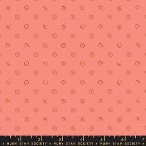 Collezione collaborativa di fiori preferiti della Ruby Star Society - Stampa floreale stampata in melone scuro (articolo n. RS51450 17) - metraggio