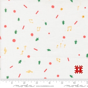 Moda Tiny Christmas by Lizzy House - Weihnachtsplätzchen Blender Druck auf Schnee (Artikelnr. 37137 11) - Meterware