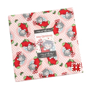 Moda Kitty Christmas Layer Cake by Urban Chiks