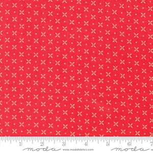Moda Laguna Sunrise von Sherri & Chelsi - Orangenschale Blender Dot Print auf Geranie (Artikel # 37686 16) - Meterware
