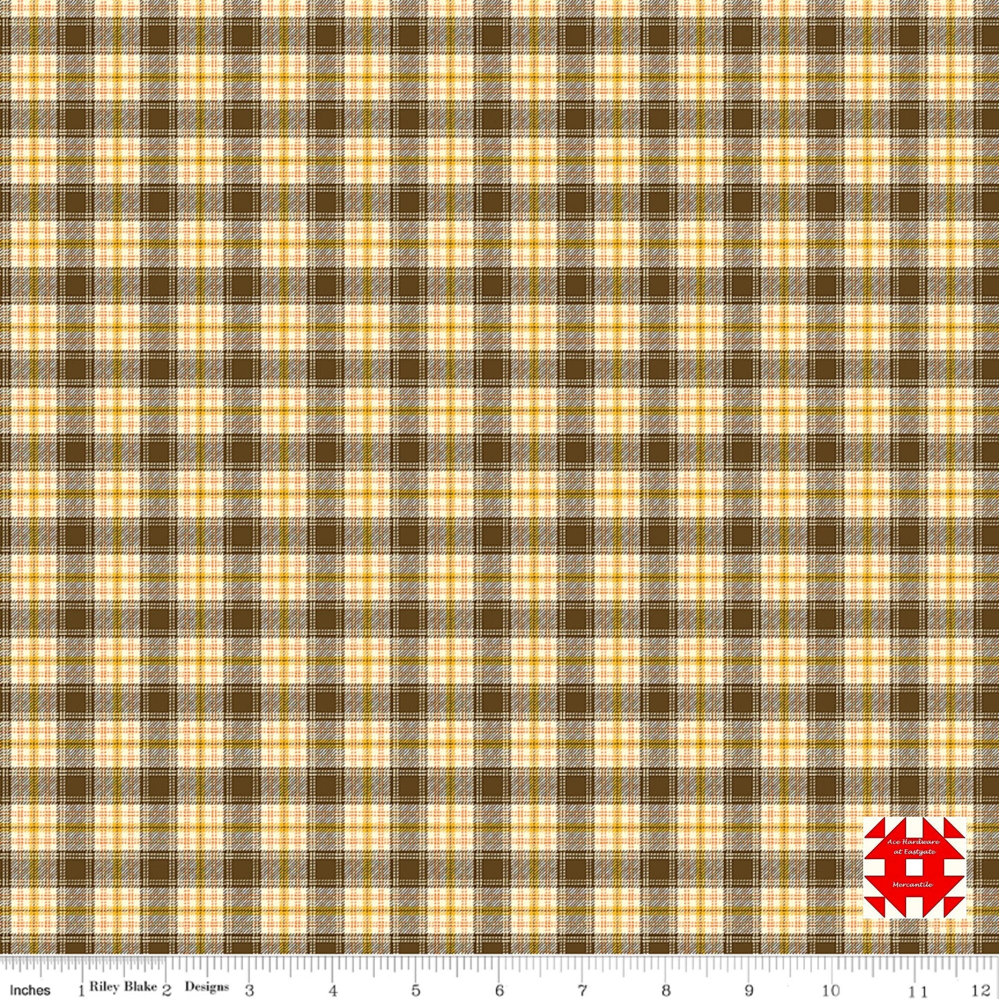 Riley Blake Designs Adel in Autumn by Sandy Gervais - Autumn Plaid ...