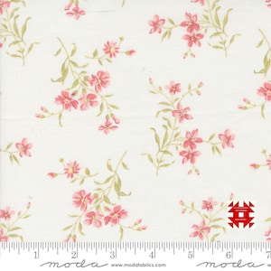 Moda Muse by 3 Sisters - Flower Picking Floral Print on Porcelain (Item # 44394 11) - yardage