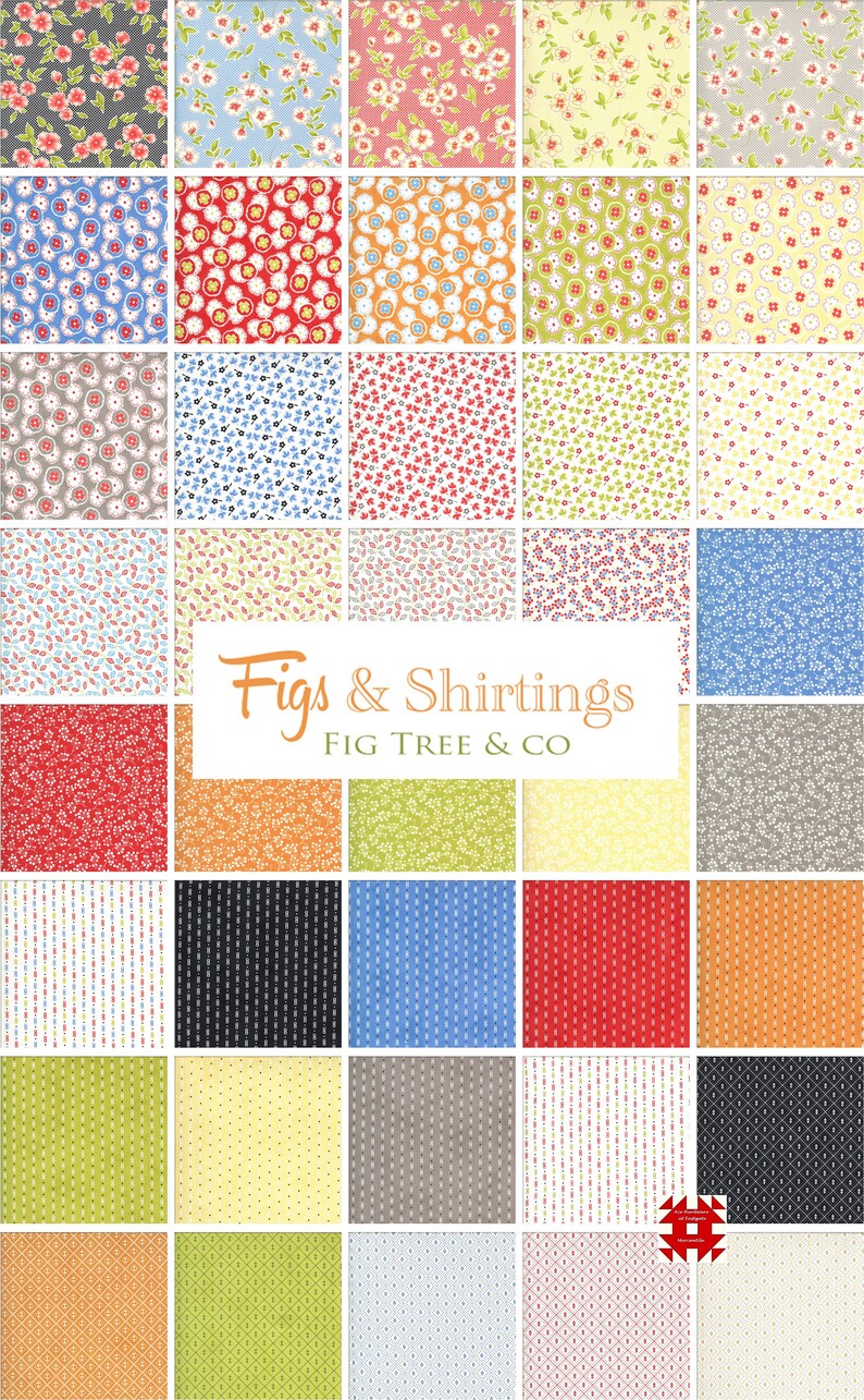Moda Figs and Shirtings Jelly Roll by Joanna Figueroa for Fig Tree & Co ...