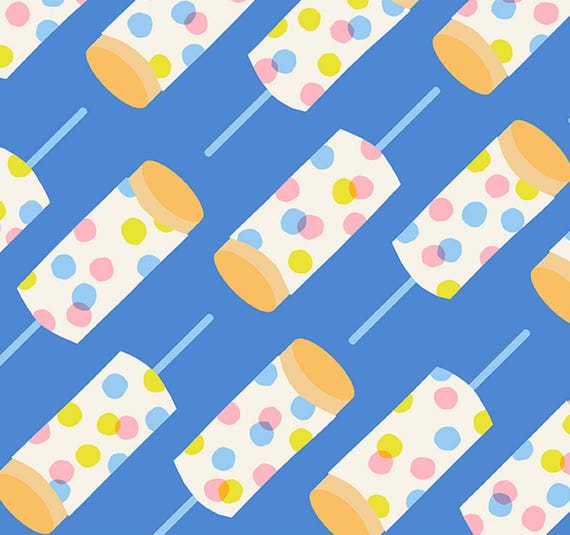 Sugar Cone: Push Pops in Royal Blue Sugar Cone: Push Pops in Royal Blue