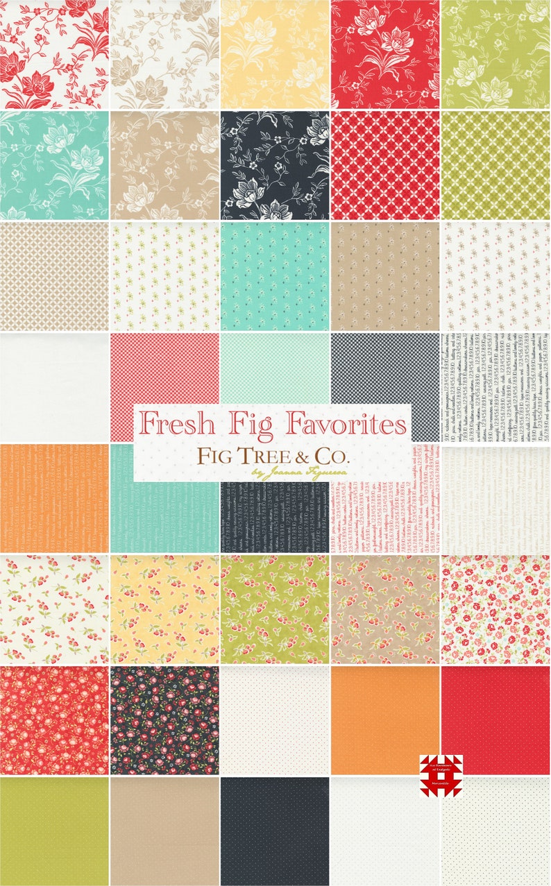 Moda Fresh Fig Favorites Charm Pack by Joanna Figueroa for Fig Tree ...