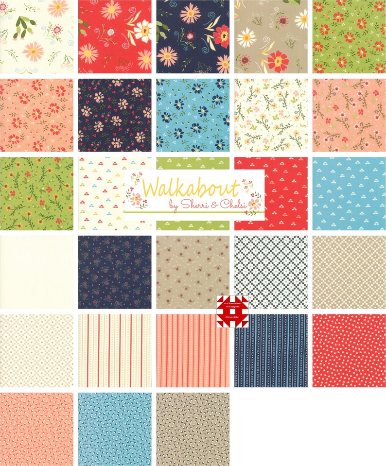 Moda Walkabout Jelly Roll by Sherri & Chelsi of a Quilting Etsy