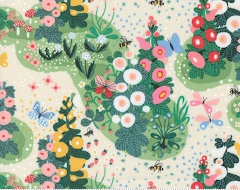 Moda Love Letter by Lizzy House - Fairy Garden Landscape Floral