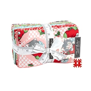 Moda Kitty Christmas Fat Eighth Bundle by Urban Chiks