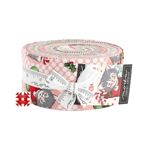 Moda Kitty Christmas Jelly Roll by Urban Chiks