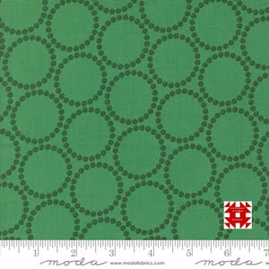 Moda Tiny Christmas by Lizzy House - Perlenarmband Print auf Wald (Artikelnr. 37136 17) - Meterware