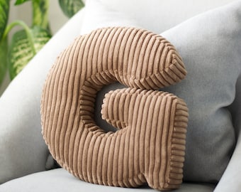 Alphabet Letter Pillow - Corduroy Letter - Alphabet Pillow - Letter Pillow - Initial Pillow - Corduroy Pillow