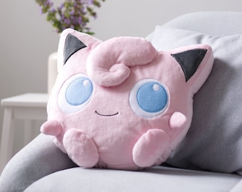 Jigglypuff Plush Pokemon Jigglypuff Jigglypuff Pillow Jigglypuff Plushie Gamer s Room Decor Pokemon Plush Etsy Canada