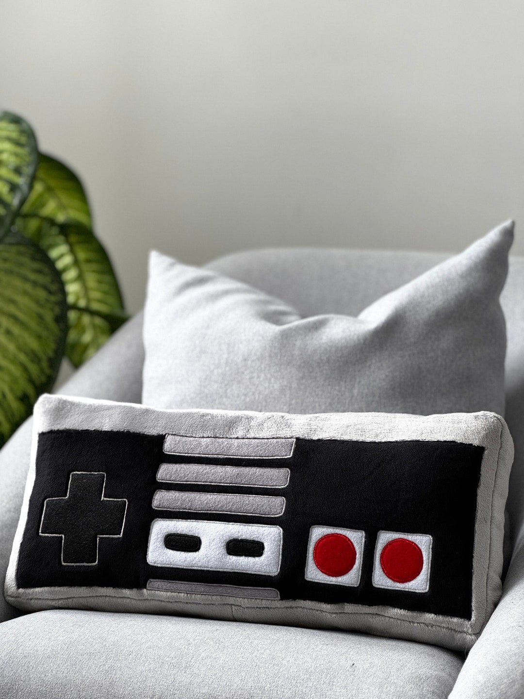 NES Game Controller Pillow Controller Cushion Game Room Decor Plush