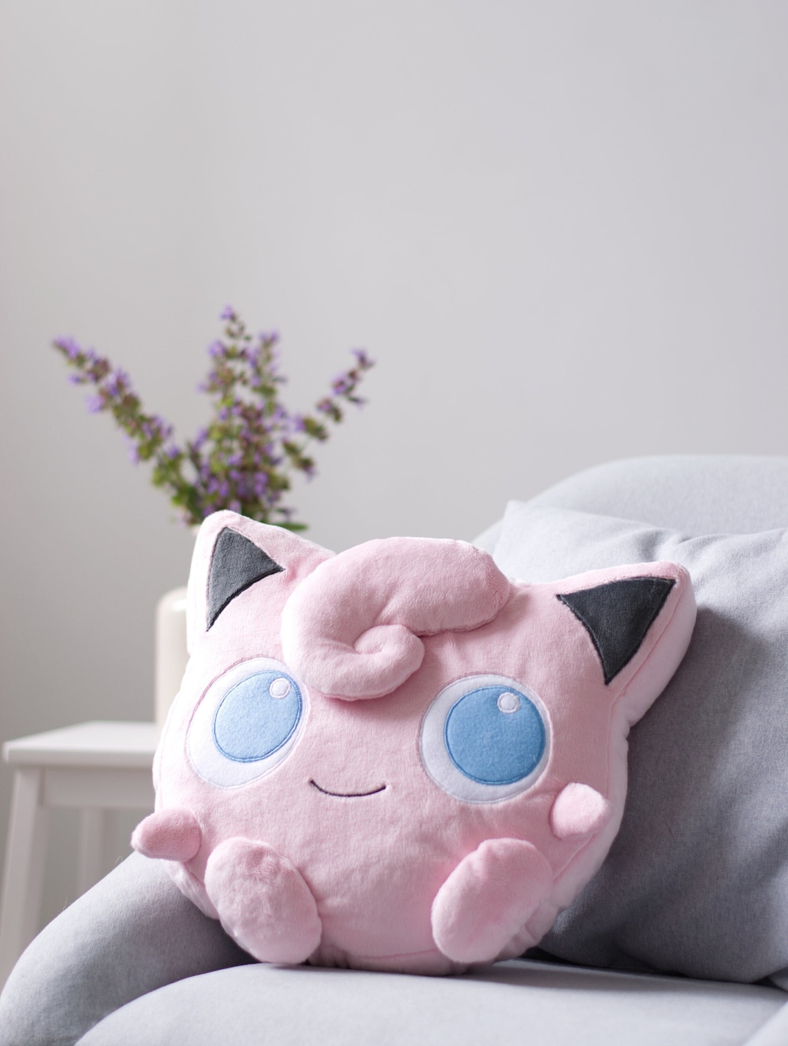 Jigglypuff Plush Pokemon Jigglypuff Jigglypuff Pillow Etsy
