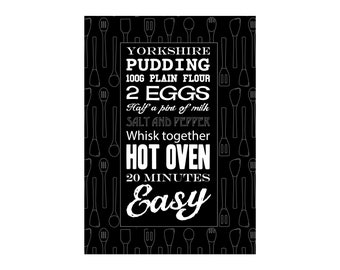 Gift for Chef, Kitchen Print, Recipe printable, Cooking Gift, Kitchen Decor, Gift for Cook, keen cook, Mothers Day gift, Digital Download