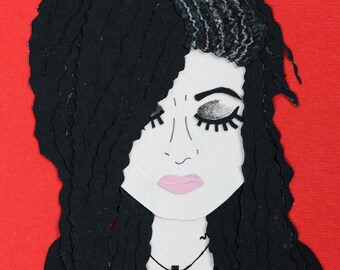 Bellatrix Lestrange Collage / Harry Potter Slytherin / Papercraft - papercut handmade