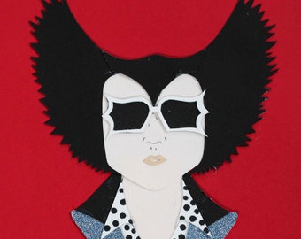 M Matthieu Chedid Collage / Machistador / Papercraft - papercut handmade