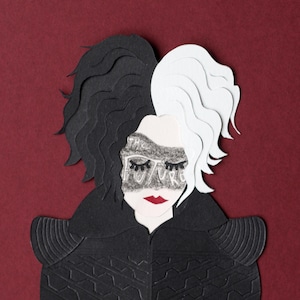 Cruella Emma StoneCollage / Papercraft - papercut handmade