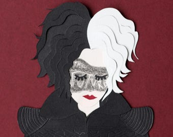 Cruella Emma StoneCollage / Papercraft - papercut handmade