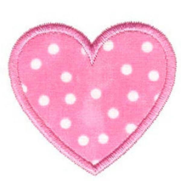 Heart Applique Design, Heart Machine Embroidery Applique, 4x4 5x7 6x10 8x8