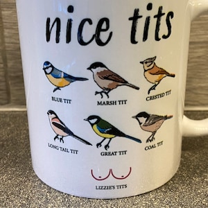 personalised Funny Nice pair of tits mug valentines day mug, anniversary, husband wife, girlfriend boyfriend gift