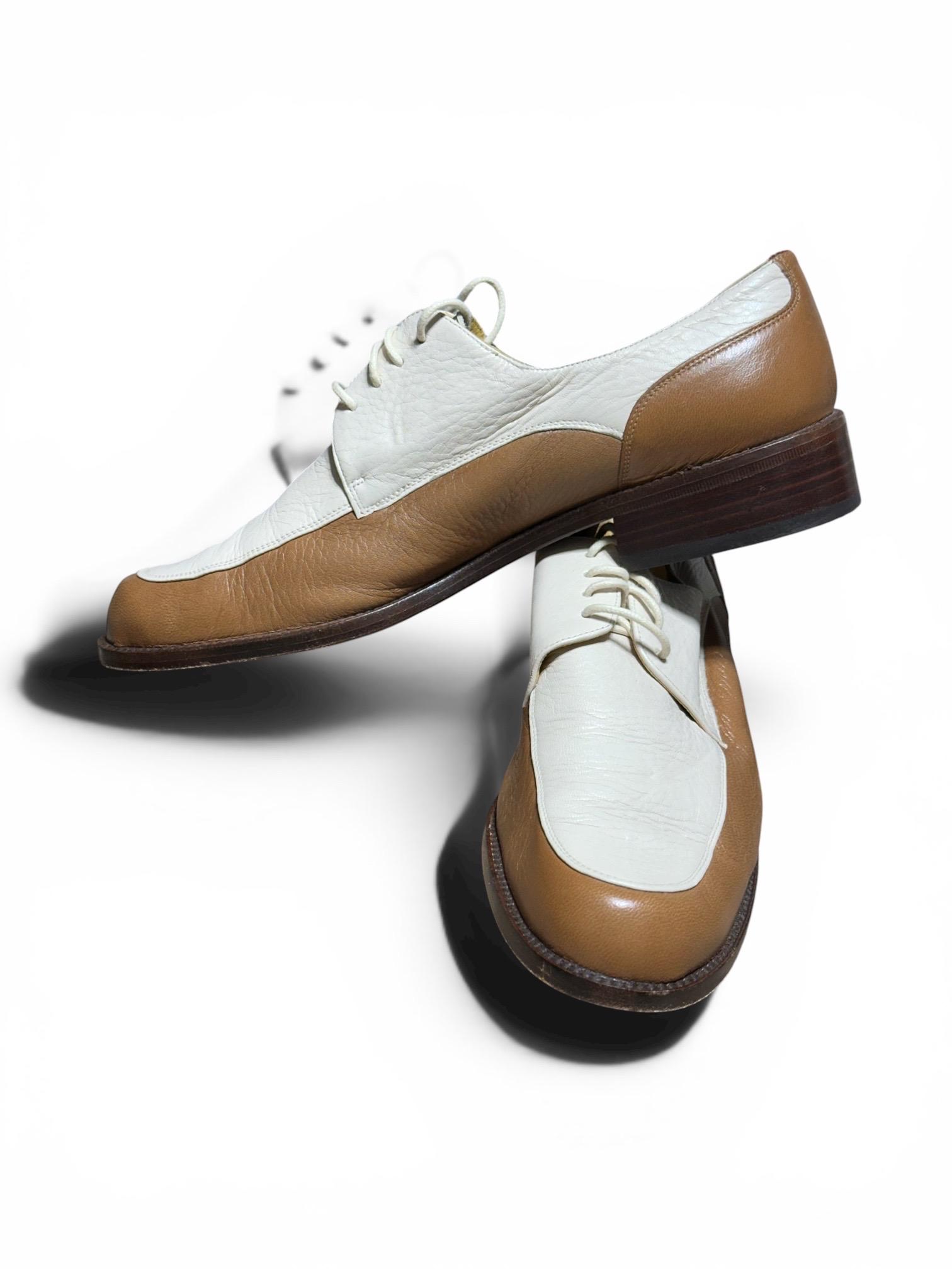 Mezlan Vintage Mens Oxford Shoes Lace Up UK 11 US 12 Off White Leather Upper Mezlan Vintage Mens Oxford Shoes Lace Up UK | Mercari main image 3