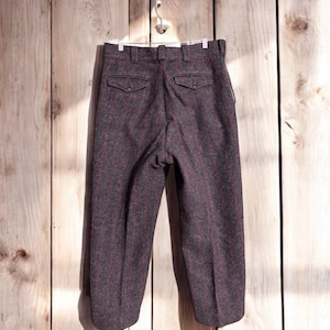 Vintage 50s LL Bean Wool Pants Adirondack Plaid Heavyweight