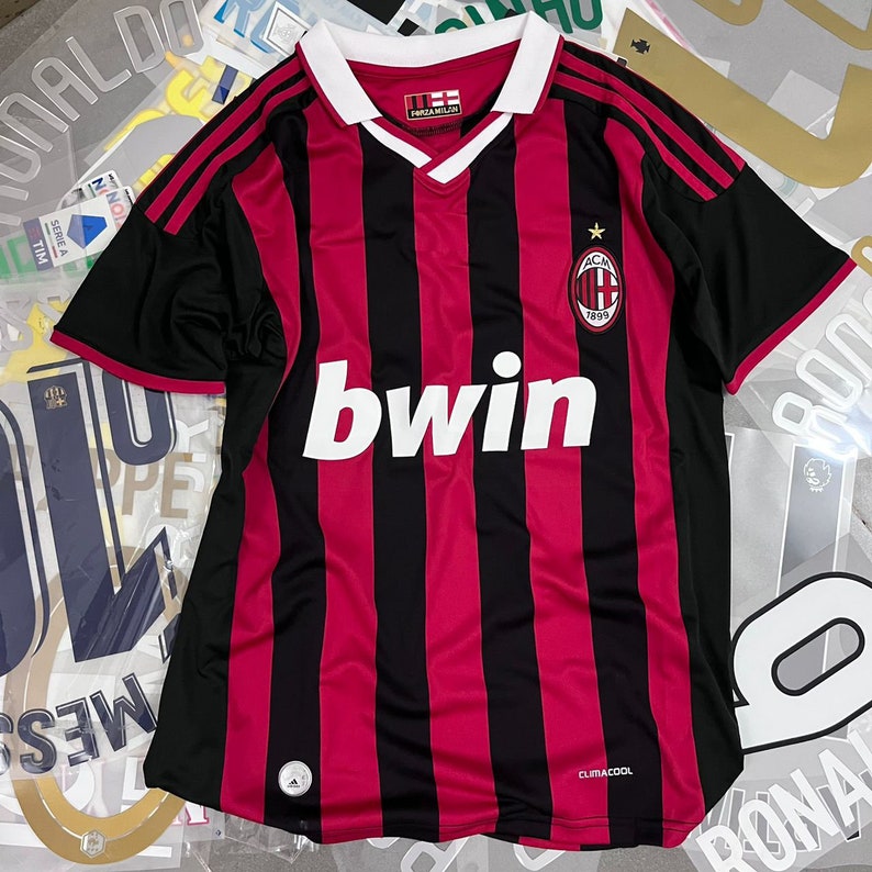 AC Milan Champions League Final 2006-2007 Jersey retro, No 80 Ronaldinho Jersey Ac Milan,Vintage Ac Milan Jersey,Gift fan lovers Ronaldinho image 5