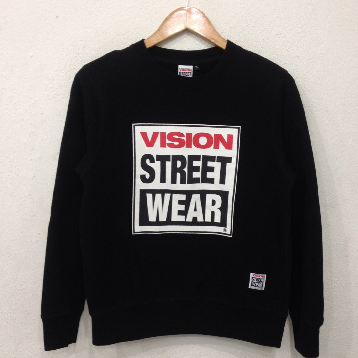 Vintage 90s VISION STREET WEAR Skateboard Black Crew Neck | Etsy