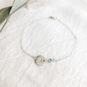 initial bracelet, initial charm bracelet, personalized bracelet, stamped initial bracelet, minimalist bracelet