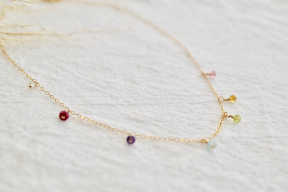 Birthstone 2024 drop necklace